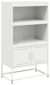 fehér acél magasszekrény 68,5 x 38,5 x 123,5 cm