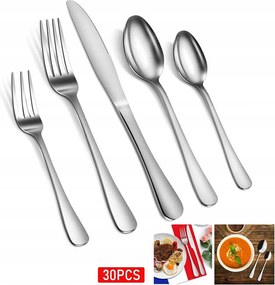 Evőeszköz Készlet 30 El 6 db-os evőeszköz szett doboz