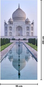 Fotótapéta ajtóra - Taj Mahal napkeltekor (95x205cm)