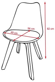 Catini TABERG Étkezőgarnitúra 4x szék + asztal, fehér