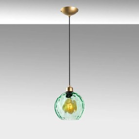 Benek 20-14315 zöld fém függőlámpa, Ø20 cm
