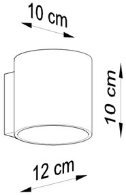 Sollux SL.0048 - Fali lámpa ORBIS 1 1xG9/40W/230V fekete