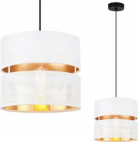 Mennyezeti Függőlámpa Csillár Fehér Lámpabúra Arany Hálószoba Nappali