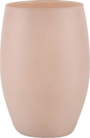 Modern ĂŒveg virĂĄgvĂĄza Tyra 20 cm matt rĂłzsaszĂn ajĂĄndĂ©k