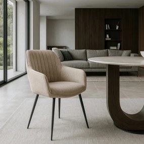 Szék bézs színben MALAGA