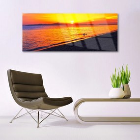 Üvegkép Sun Sea Beach Landscape 125x50 cm