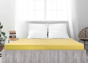 Alvora jersey lepedő 90x200 cm világossárga