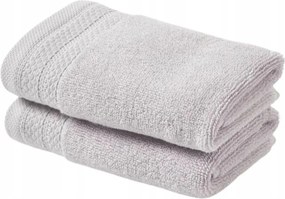 Westwing törölköző szett 100% Pamut 600 g/m² 2 db szürke 50x100 cm