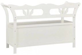 fehér tömör fenyőfa pad 107 x 45 x 75,5 cm