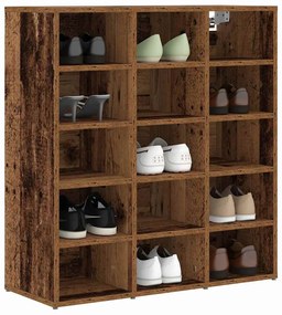 Cipősszekrény polcokkal Régi fa 77.5 x 30 x 83.5 cm Faanyag