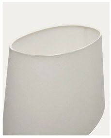 Fekete-fehér asztali lámpa textil búrával (magasság 72 cm) Foixa – Kave Home