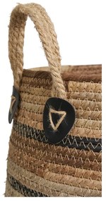 Erba kosarak, banánlevél, natúr, 2db