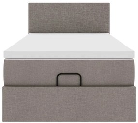 Ottomán ágy matraccal tópszín 90x200 cm anyaggal