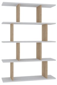 könyvespolc Harmon - Oak, White