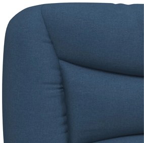 kék szövet fejtámla párna 200 cm