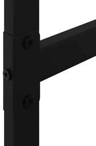 tűzifa állvány Fekete 100x30x209 cm Acél