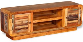 tömör újrahasznosított fa TV-szekrény 120 x 30 x 40 cm