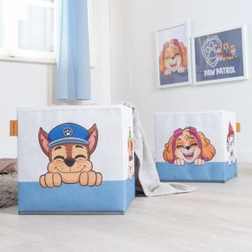 Textil játéktároló doboz szett 2 db-os 27x27x27 cm Paw Patrol – Roba