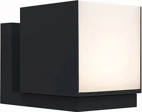 Kültéri LED-es kerti fali lámpa állítható fekete3000K Lutec