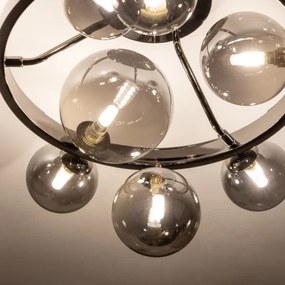 Brilagi - LED Felületre szerelhető csillár MILLA 10xG9/3W/230V fényezett króm/füstös