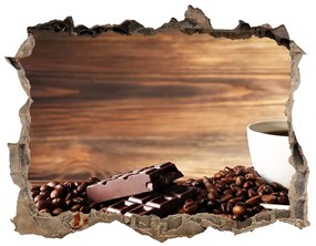 3d-s lyuk vizuális effektusok matrica Kávé és csokoládé nd-k-81730497