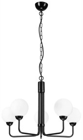 Csillár láncon TIFFY 5xG9/5W/230V fekete