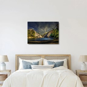 Tájkép tóval (70x50 cm)