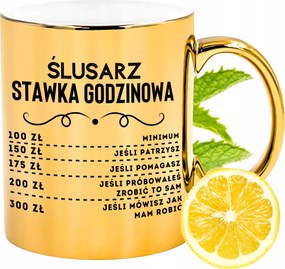 Prémium Arany Csillogó Bögre Lakatosnak Ajándék Nyomtatott Fotó