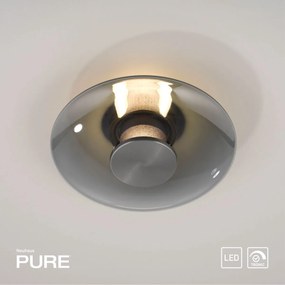 Paul Neuhaus modern fali lámpa pure vitrum szürke pln6082-15