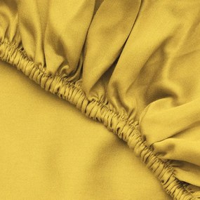 Sárga gumis pamut lepedő 140x200 cm – Mijolnir