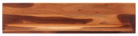 2 darab tömör akácfa fali polc 112 x 20 x 26 cm