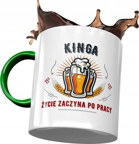 Zöld Bögre Kinga Barátnőknek Ajándék Nyomtatott Fotóval