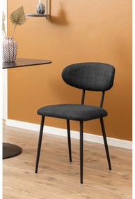 Antracitszürke étkezőszék szett 2 db-os Denise – Actona