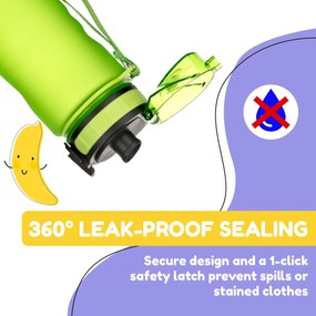 Klarstein Schmatzfatz, ivópalack, sportpalack, 500 ml, 24 cm, Tritan