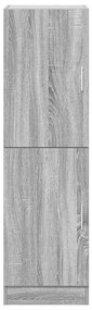 vidaXL szürke sonoma színű szerelt fa konyhaszekrény 38x41,5x131,5 cm