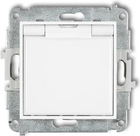 Karlik Mini fehér szimpla aljzat MGPB-1zp