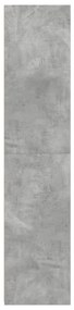 betonszürke szerelt fa magasszekrény 40 x 41 x 185 cm