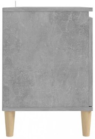betonszürke TV-szekrény tömör falábakkal 103,5 x 35 x 50 cm