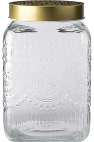 Altom Üvegedénykészlet arany fedéllel Daisy 2,2 l, 4 db, 2,2 l