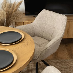 Forgó Étkezőszék Bézs Színben. PEONY