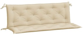 2 db bézs oxford szövet kerti padpárna 150 x 50 x 7 cm
