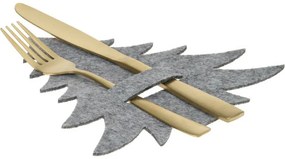 X-Mas Tree szürke evőeszköz-tartó, 4 db-os szett