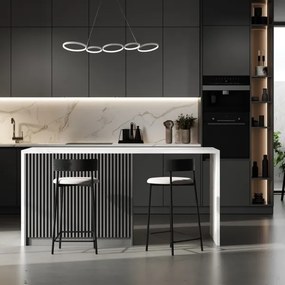 LED Csillár zsinóron OLYMPIA 5xLED/10W/230V szürke