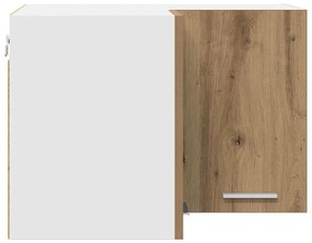 Függő szekrény Riga Artisan tölgy és fehér 57 x 57 x 40 cm