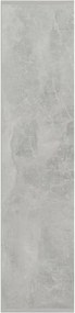 betonszürke szerelt fa könyvszekrény 50 x 25 x 106 cm