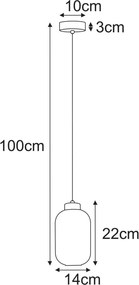 KAJA K-5740 FADIGA Sárga Színű Függeszték 1xE27 15W IP20