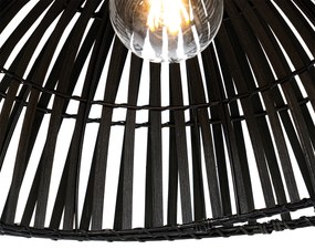 Keleti íves lámpa fekete bambuszból - Pua