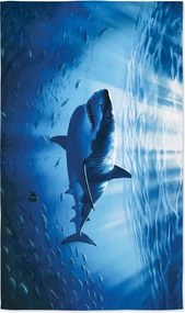 Gyorsan száradó XXL strand fürdőlepedő SHARKON kék 150 x 210 cm, 100% mikroszál