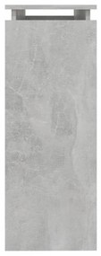 betonszürke szerelt fa tálalóasztal 102 x 30 x 80 cm