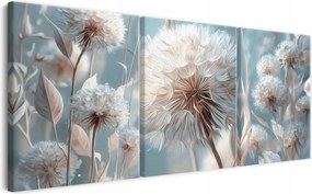 Vászonkép Pitypangok Modern triptichon hálószoba nappali 60x120